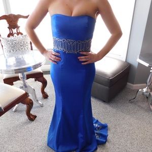 Royal blue Jovani prom dress